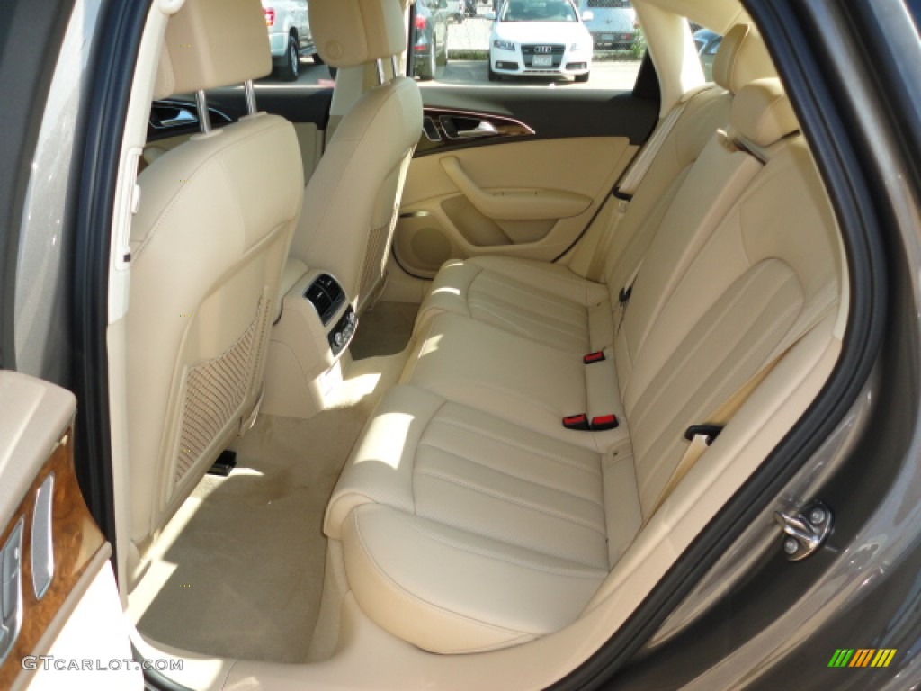 Velvet Beige Interior 2012 Audi A6 3.0T quattro Sedan Photo #57303525