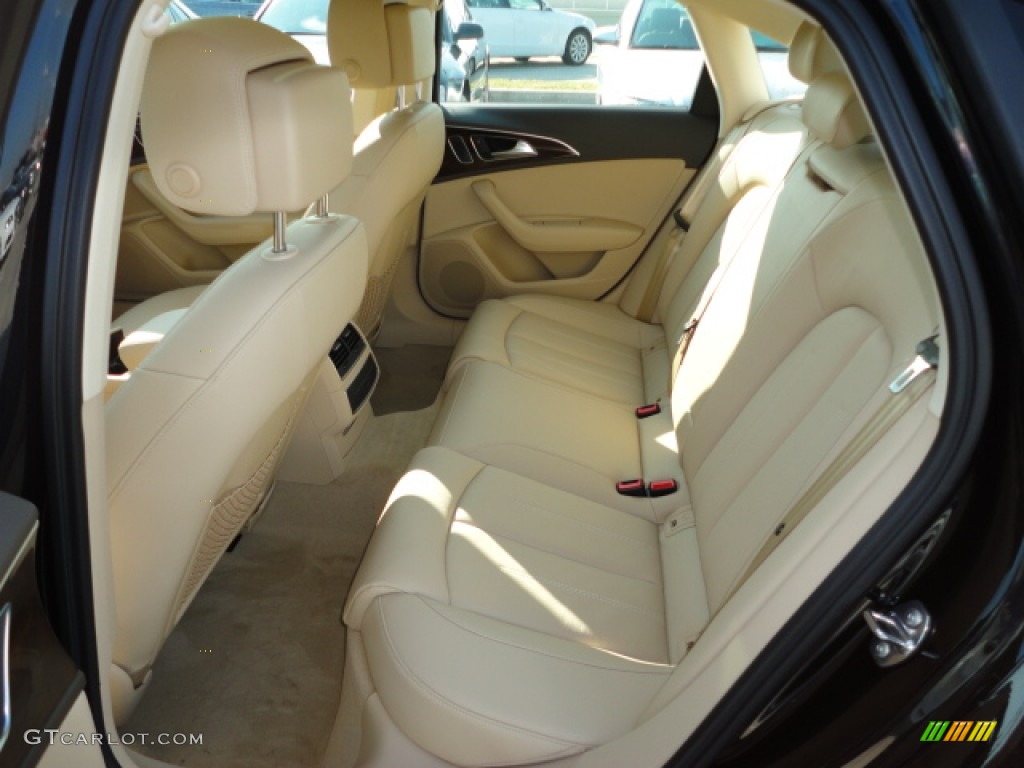 Velvet Beige Interior 2012 Audi A6 3.0T quattro Sedan Photo #57303603