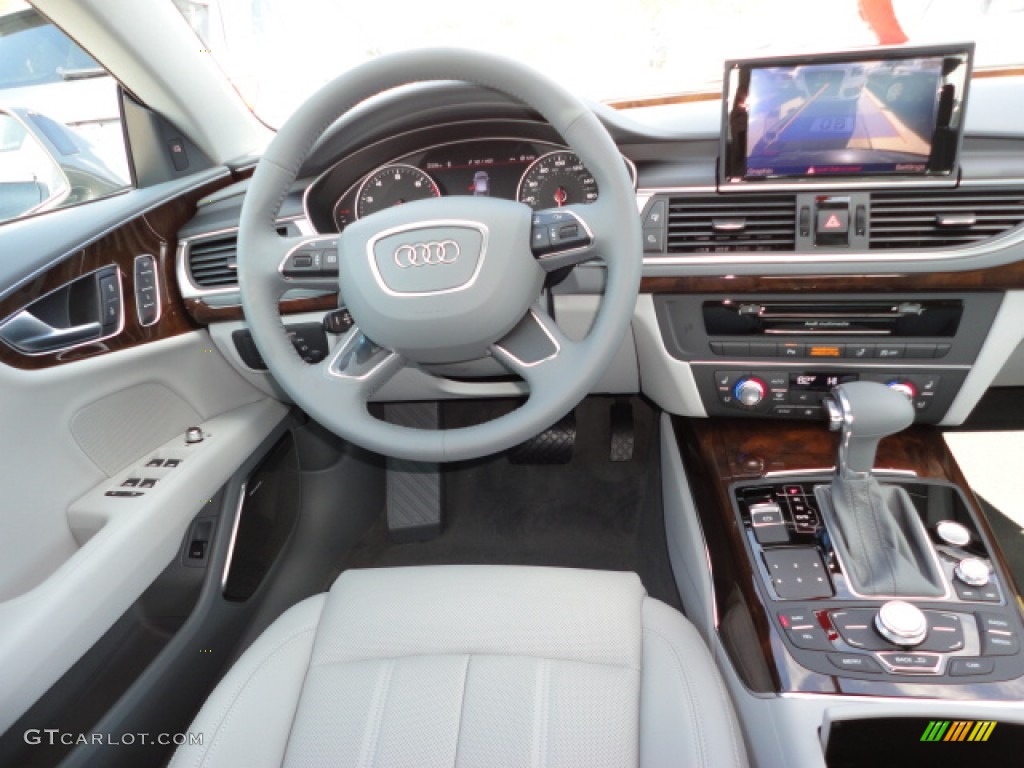 2012 Audi A7 3.0T quattro Prestige Titanium Grey Dashboard Photo #57303774