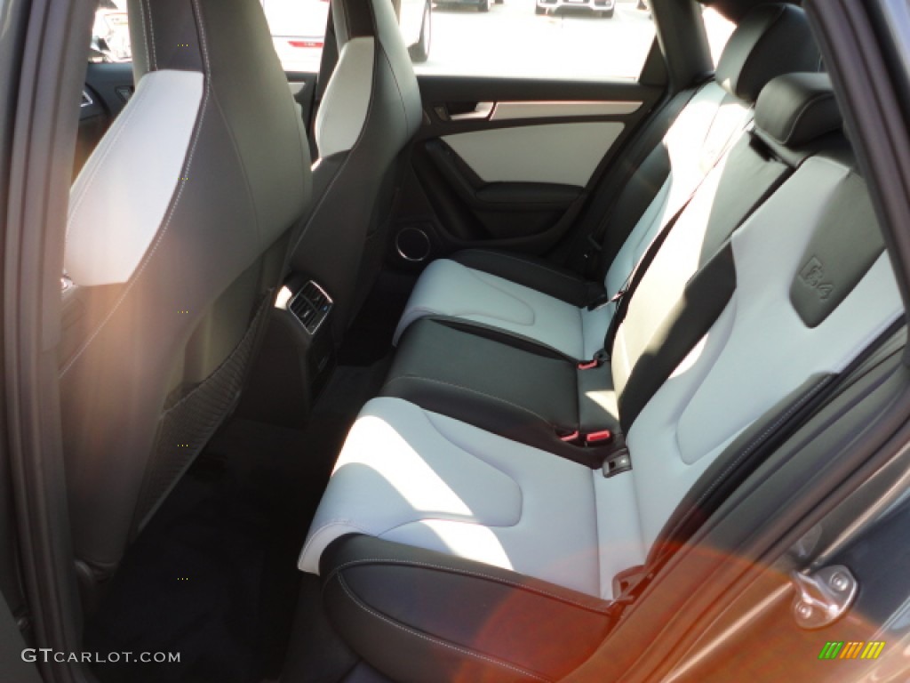 Black/Spectral Silver Interior 2012 Audi S4 3.0T quattro Sedan Photo #57304173