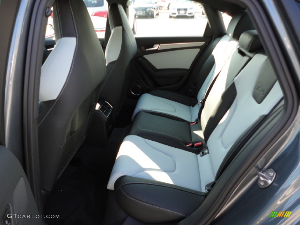 Black/Spectral Silver Interior 2012 Audi S4 3.0T quattro Sedan Photo #57304182