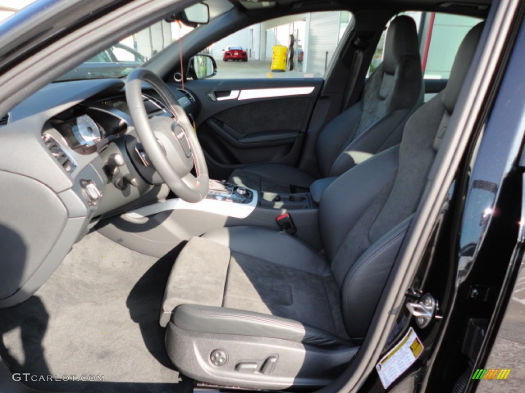 Black/Black Interior 2012 Audi S4 3.0T quattro Sedan Photo #57304338
