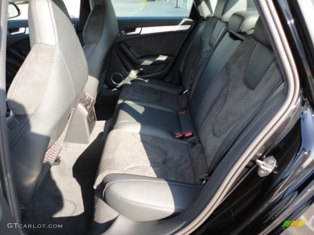 Black/Black Interior 2012 Audi S4 3.0T quattro Sedan Photo #57304347