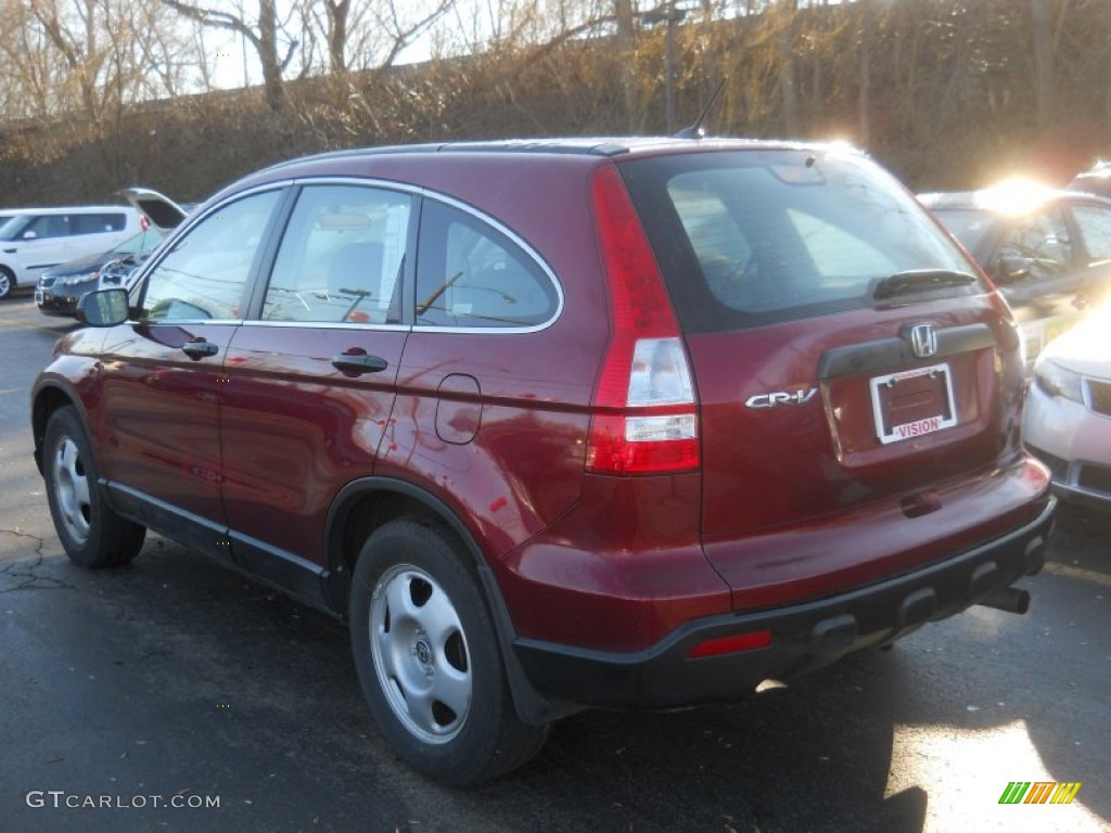 2009 CR-V LX - Tango Red Pearl / Gray photo #11