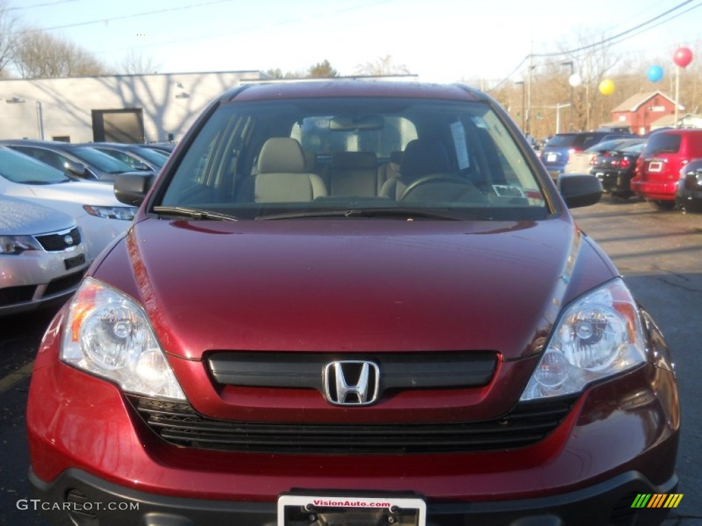 2009 CR-V LX - Tango Red Pearl / Gray photo #14