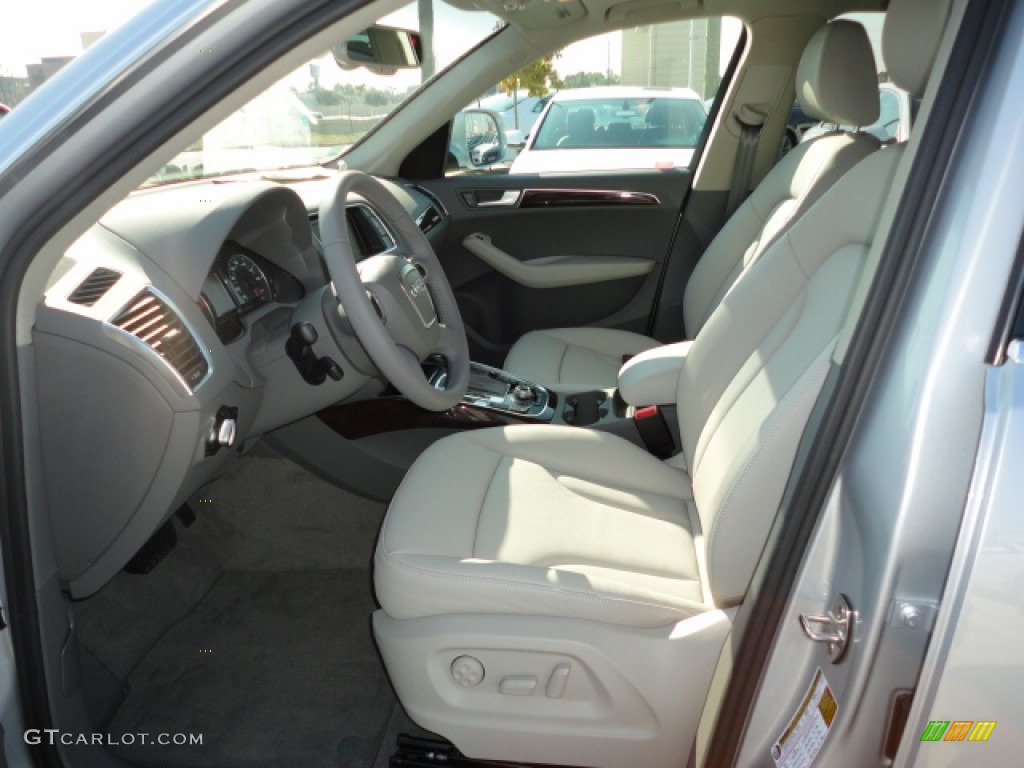 Light Gray Interior 2012 Audi Q5 2.0 TFSI quattro Photo #57304749