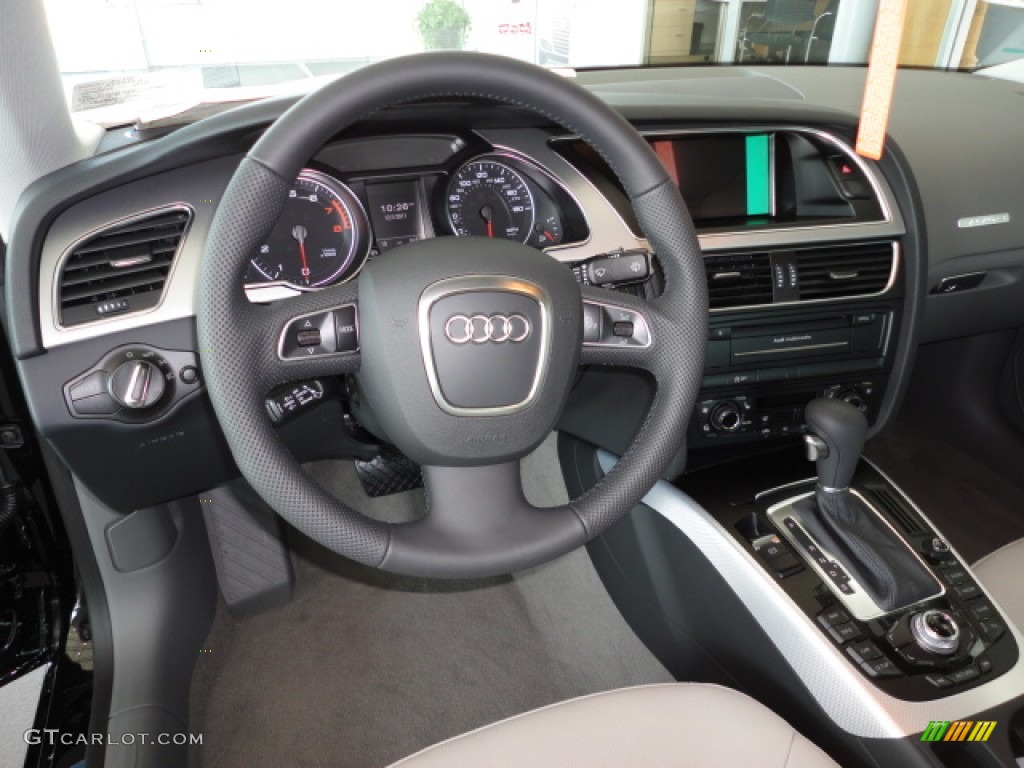 2012 Audi A5 2.0T quattro Coupe Linen Beige Dashboard Photo #57304863