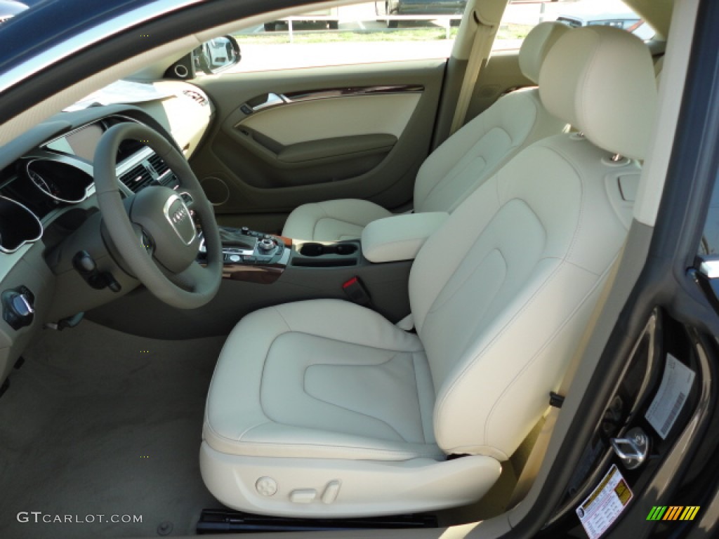 Linen Beige Interior 2012 Audi A5 2.0T quattro Coupe Photo #57304929