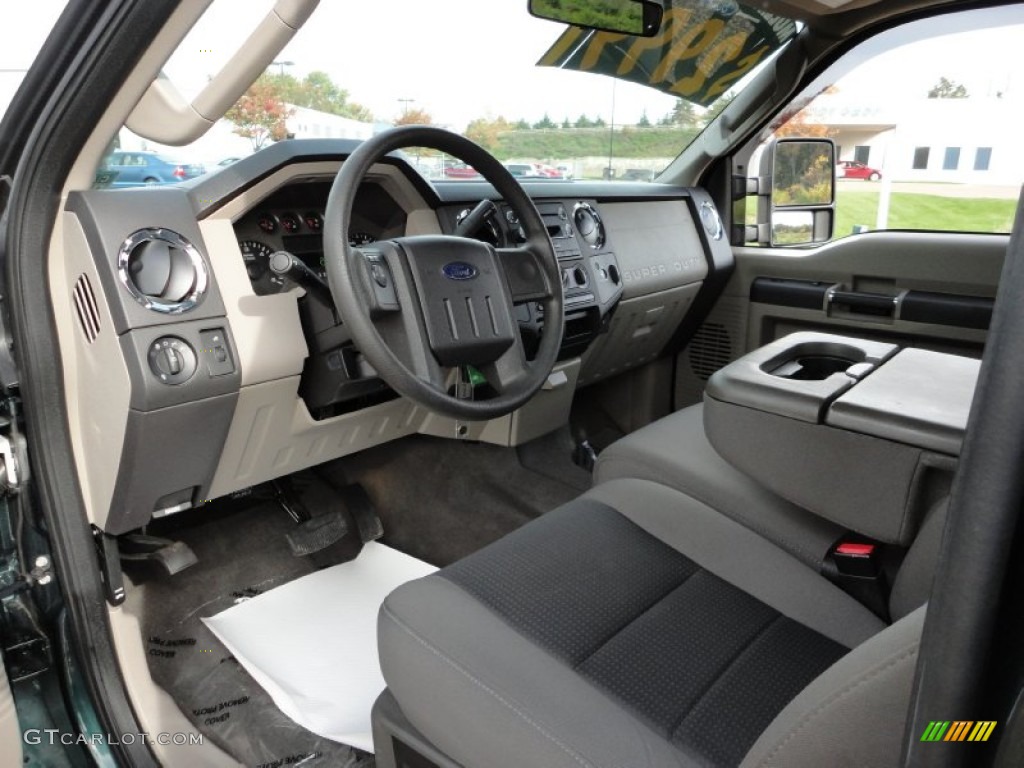 Medium Stone Interior 2010 Ford F250 Super Duty XLT SuperCab 4x4 Photo #57305301