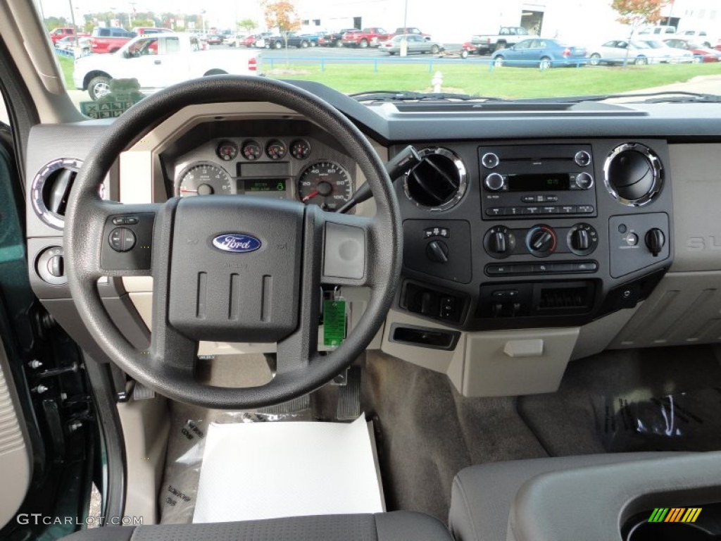 2010 Ford F250 Super Duty XLT SuperCab 4x4 Medium Stone Dashboard Photo #57305325
