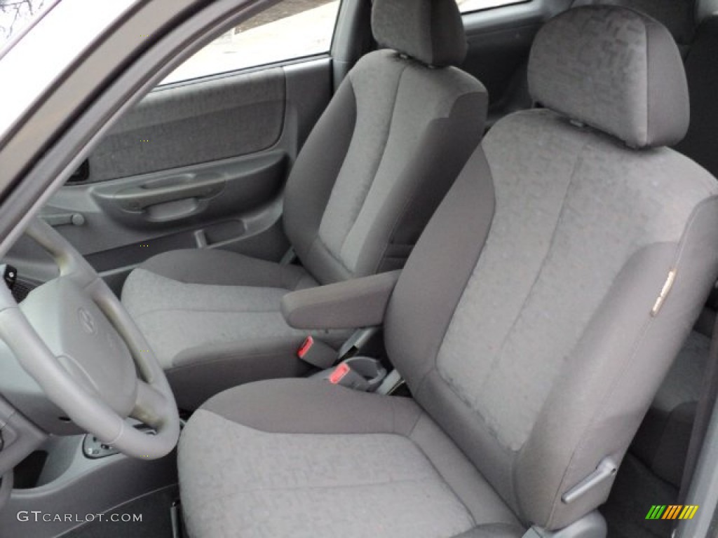Gray Interior 2003 Hyundai Accent GL Coupe Photo #57308763
