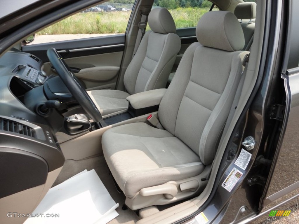 Beige Interior 2009 Honda Civic EX Sedan Photo #57309015