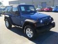 2009 Deep Water Blue Pearl Coat Jeep Wrangler X 4x4  photo #5