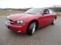 2008 Inferno Red Crystal Pearl Dodge Charger SXT  photo #11