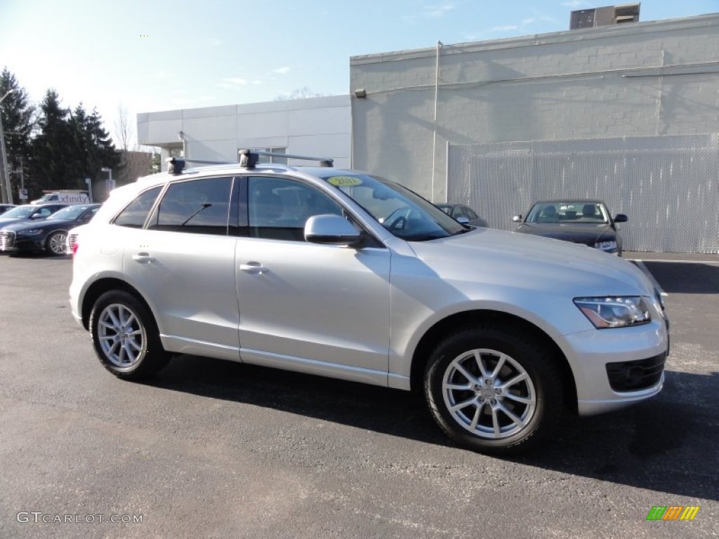 2011 Q5 2.0T quattro - Ice Silver Metallic / Black photo #6