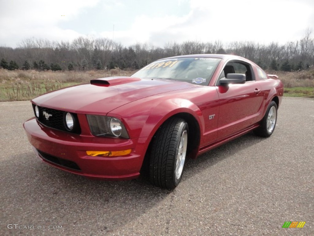 Dark Candy Apple Red 2008 Ford Mustang GT Premium Coupe Exterior Photo #57311841