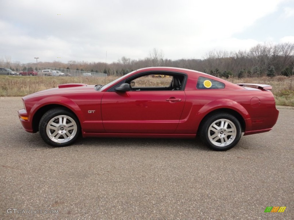 Dark Candy Apple Red 2008 Ford Mustang GT Premium Coupe Exterior Photo #57311895