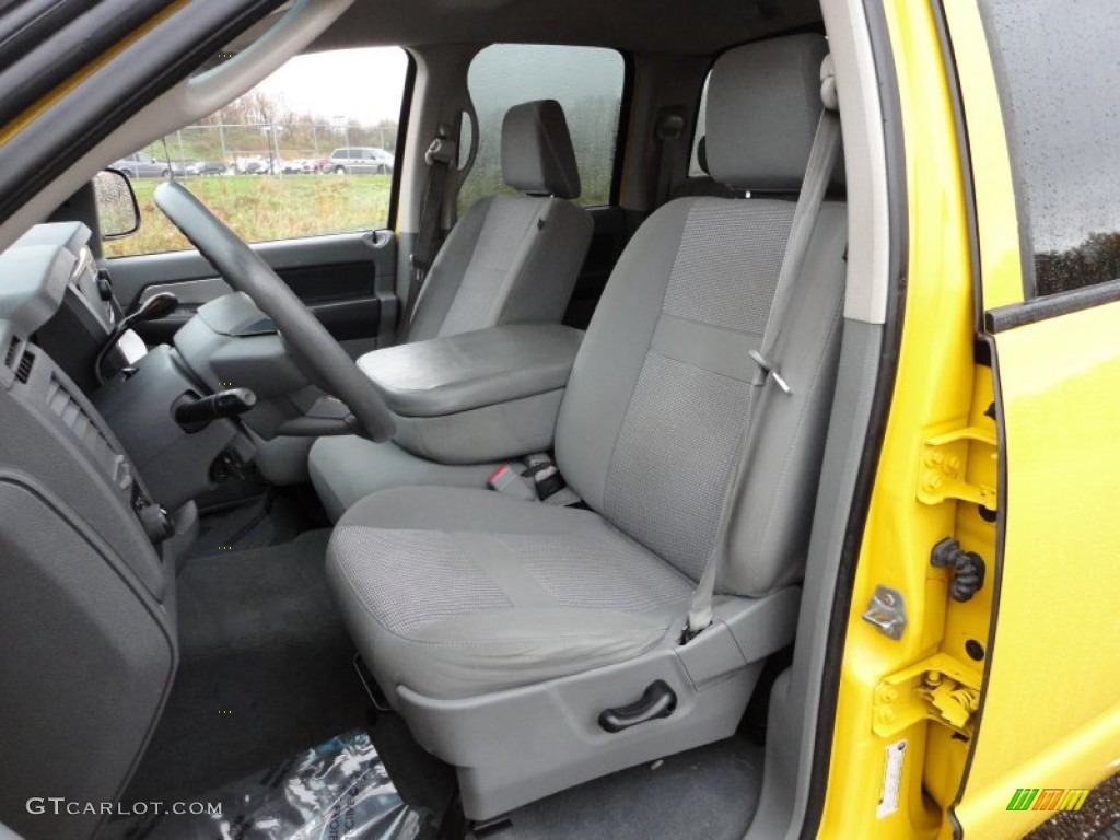 2007 Ram 1500 Big Horn Edition Quad Cab 4x4 - Detonator Yellow / Medium Slate Gray photo #6
