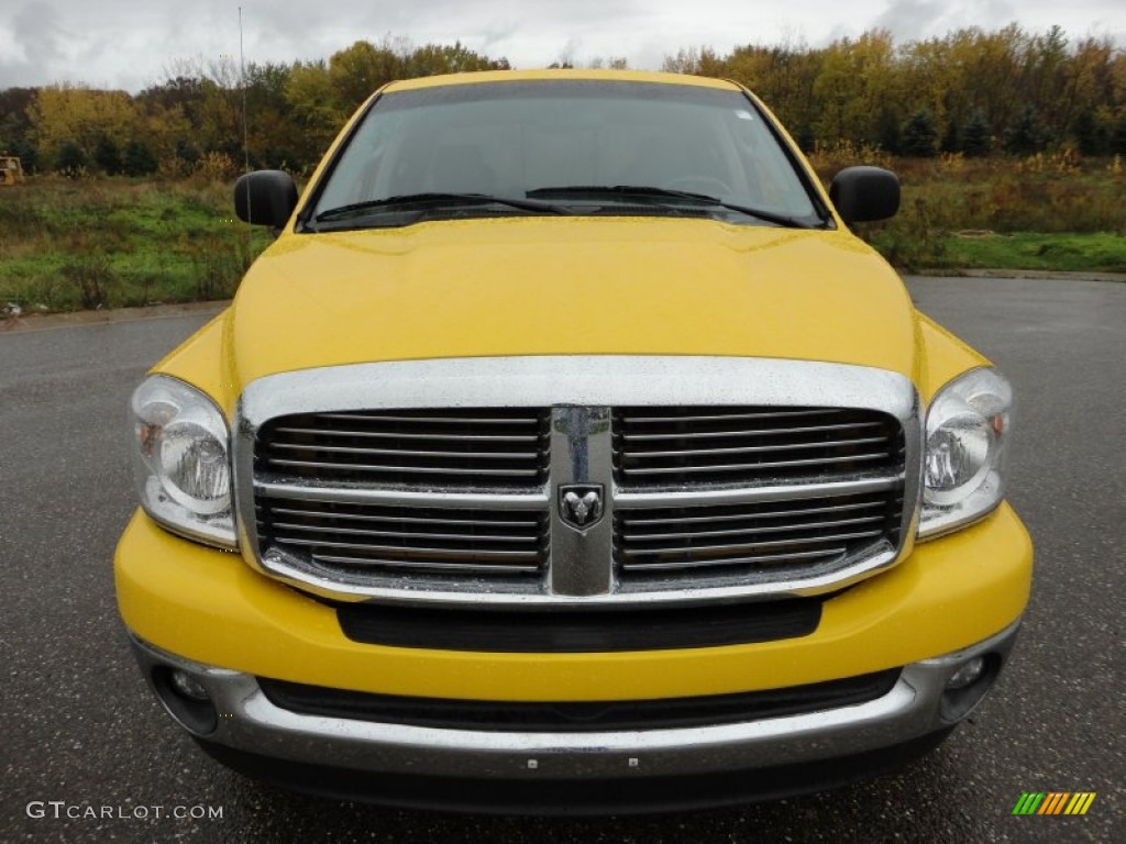 2007 Ram 1500 Big Horn Edition Quad Cab 4x4 - Detonator Yellow / Medium Slate Gray photo #12