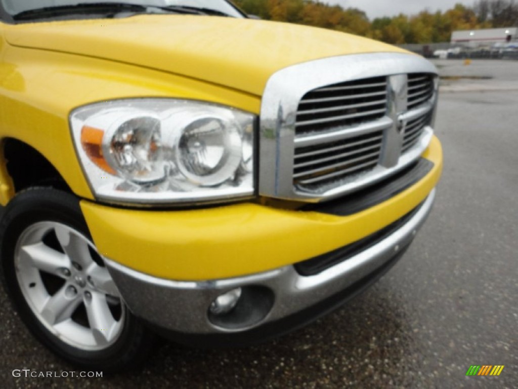2007 Ram 1500 Big Horn Edition Quad Cab 4x4 - Detonator Yellow / Medium Slate Gray photo #13