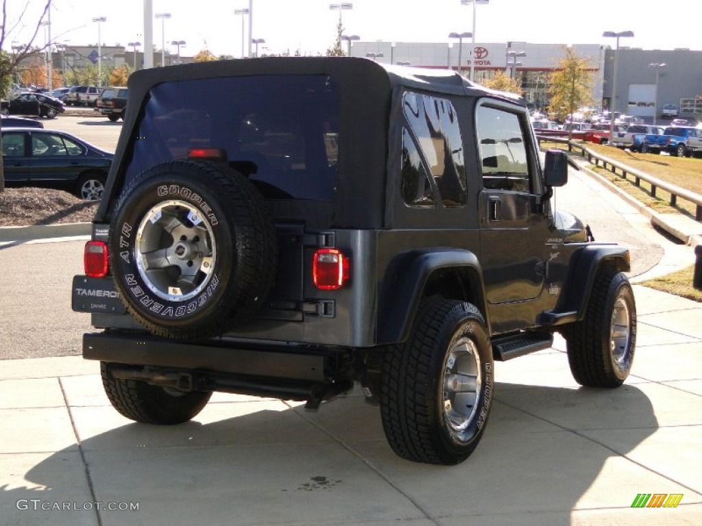 2001 Wrangler Sport 4x4 - Steel Blue Pearl / Agate Black photo #5