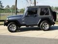2001 Steel Blue Pearl Jeep Wrangler Sport 4x4  photo #8
