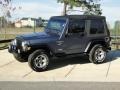 2001 Steel Blue Pearl Jeep Wrangler Sport 4x4  photo #9