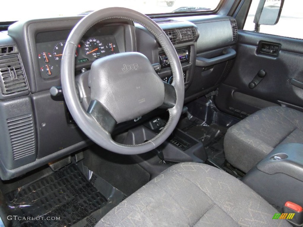 2001 Wrangler Sport 4x4 - Steel Blue Pearl / Agate Black photo #11