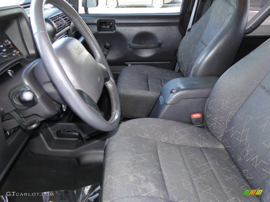 2001 Wrangler Sport 4x4 - Steel Blue Pearl / Agate Black photo #12