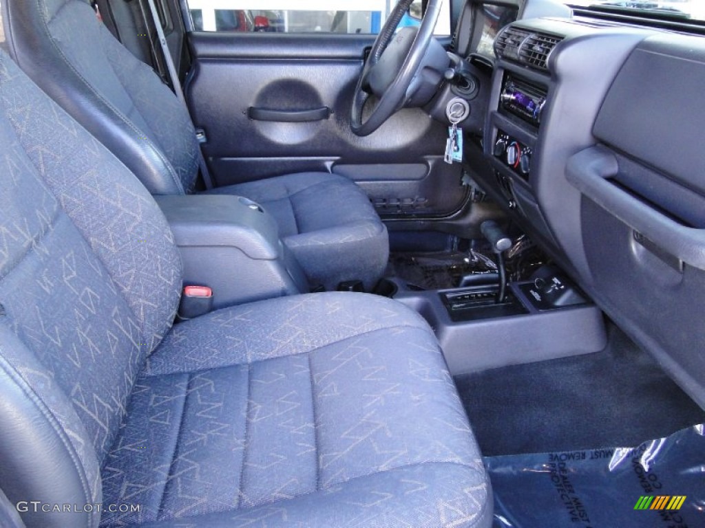 2001 Wrangler Sport 4x4 - Steel Blue Pearl / Agate Black photo #20