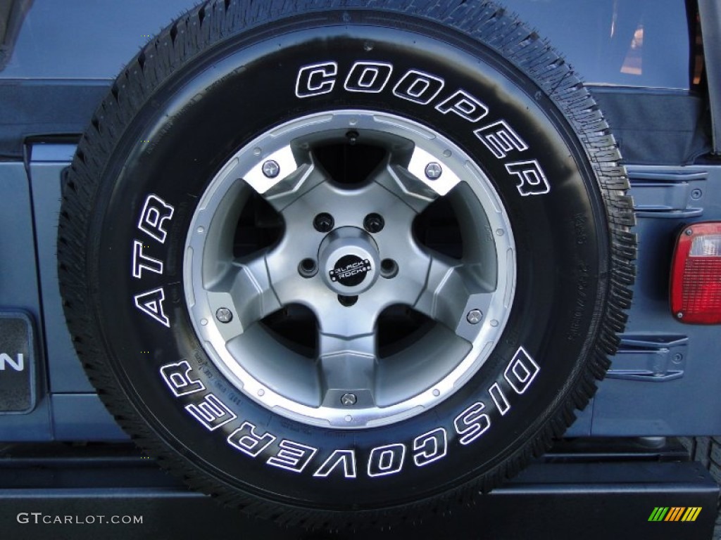 2001 Wrangler Sport 4x4 - Steel Blue Pearl / Agate Black photo #28