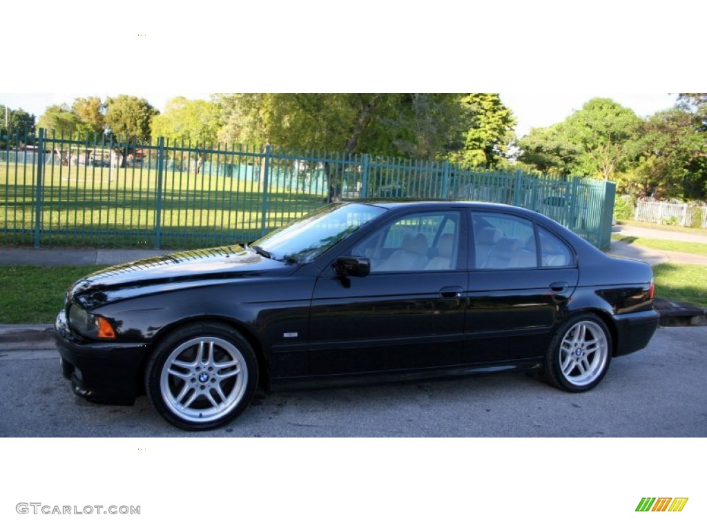 Black Sapphire Metallic 2003 BMW 5 Series 540i Sedan Exterior Photo #57313942