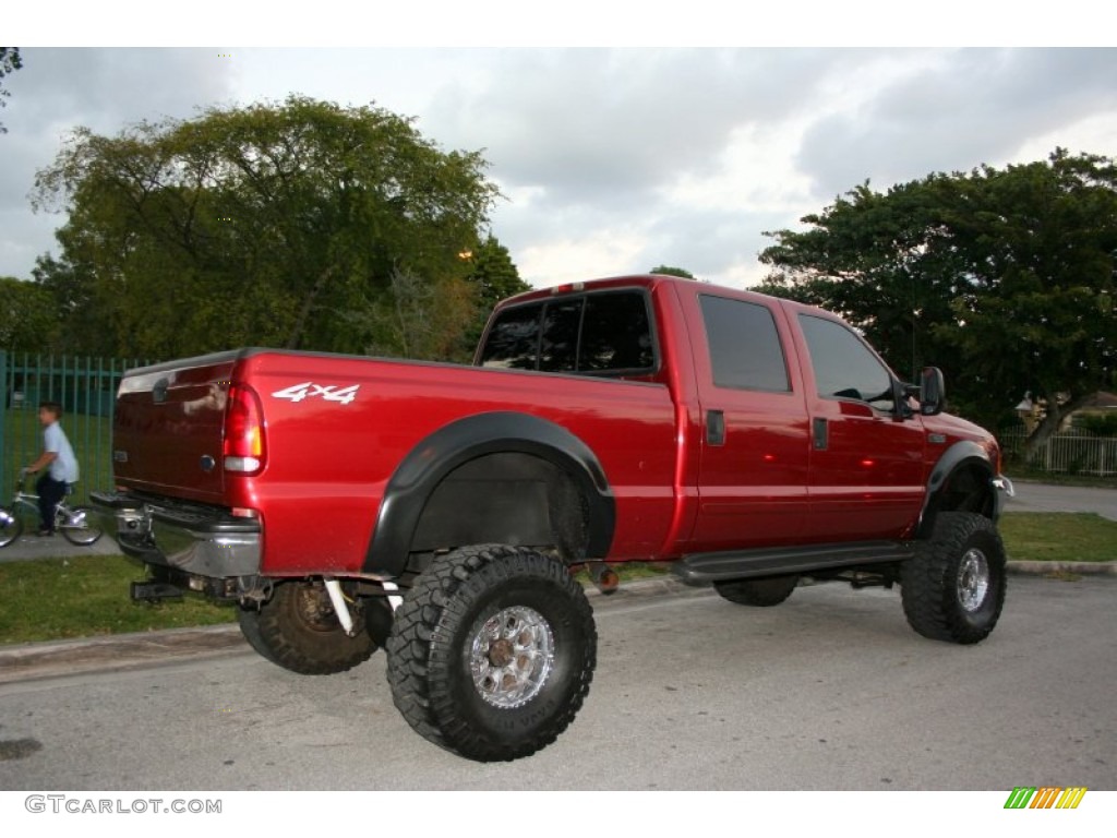 Toreador Red Metallic 2001 Ford F350 Super Duty XLT Crew Cab 4x4 Exterior Photo #57314917