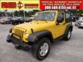 2009 Detonator Yellow Jeep Wrangler X 4x4  photo #1