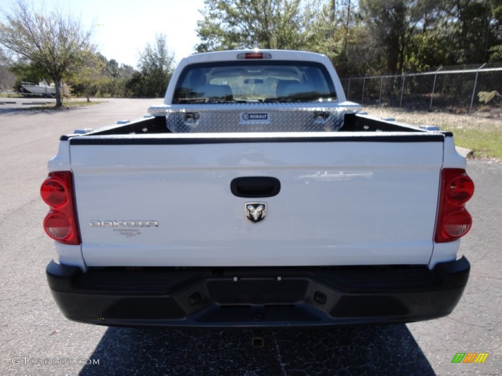 2008 Dakota ST Crew Cab - Bright White / Dark Slate Gray/Medium Slate Gray photo #7