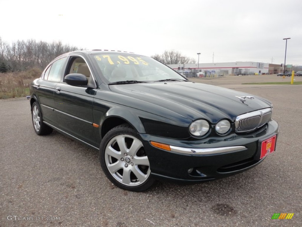 2004 X-Type 3.0 - British Racing Green / Champagne photo #1