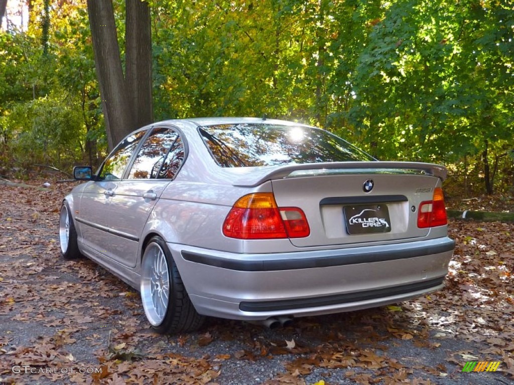 2000 3 Series 323i Sedan - Titanium Silver Metallic / Grey photo #5