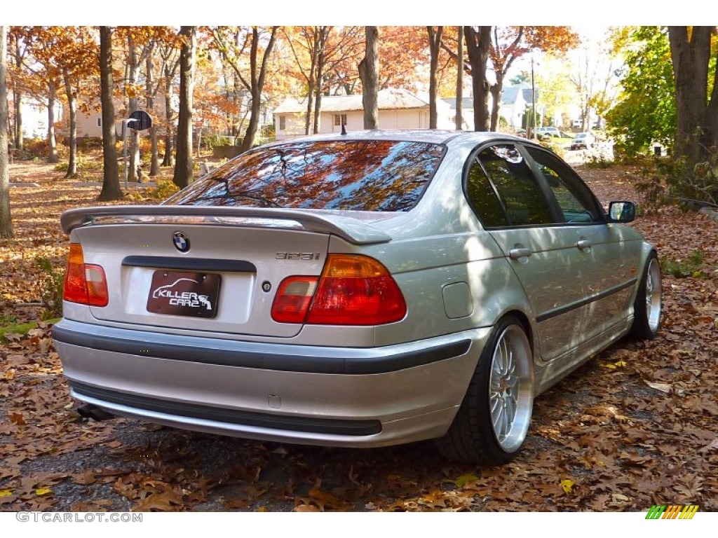 2000 3 Series 323i Sedan - Titanium Silver Metallic / Grey photo #7