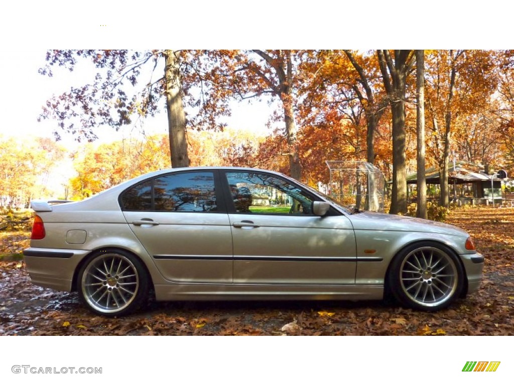 2000 3 Series 323i Sedan - Titanium Silver Metallic / Grey photo #10