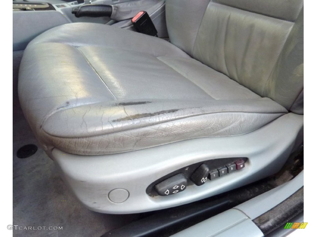 2000 3 Series 323i Sedan - Titanium Silver Metallic / Grey photo #12