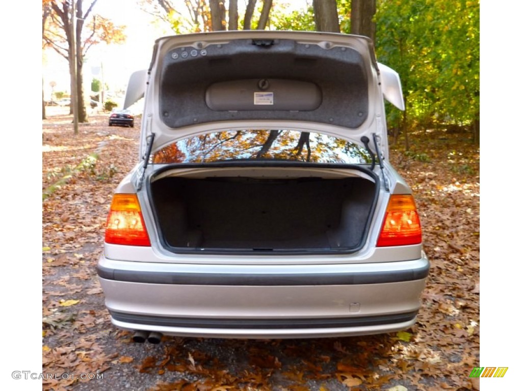 2000 3 Series 323i Sedan - Titanium Silver Metallic / Grey photo #24