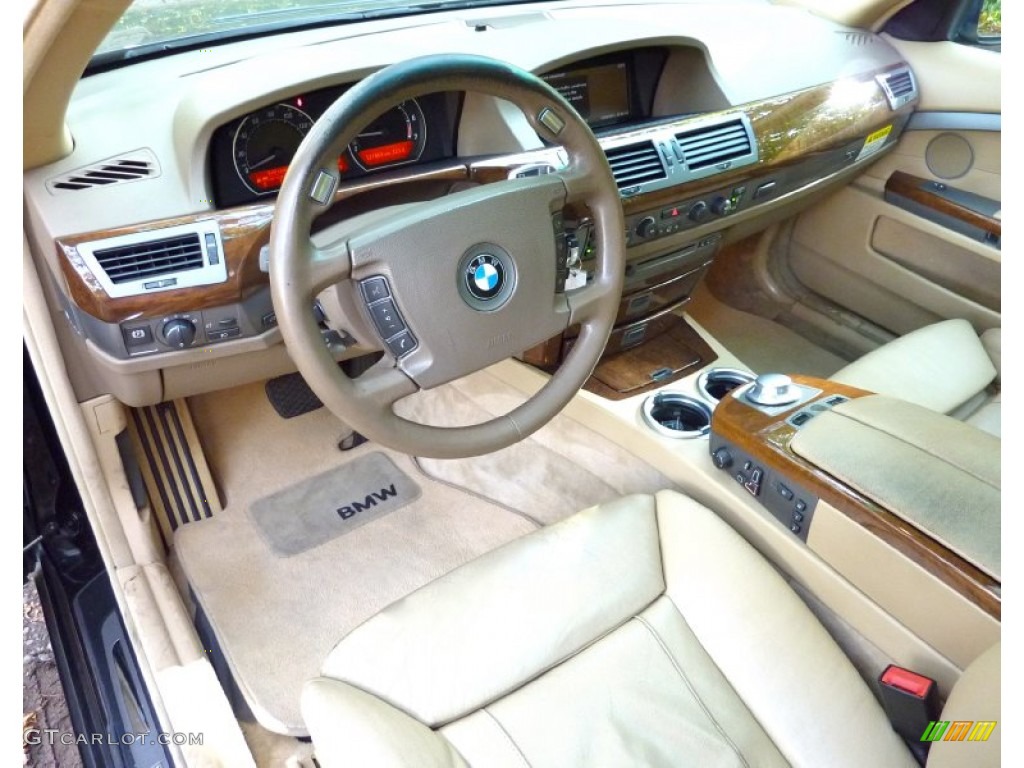 2003 7 Series 745i Sedan - Black Sapphire Metallic / Black/Black photo #14