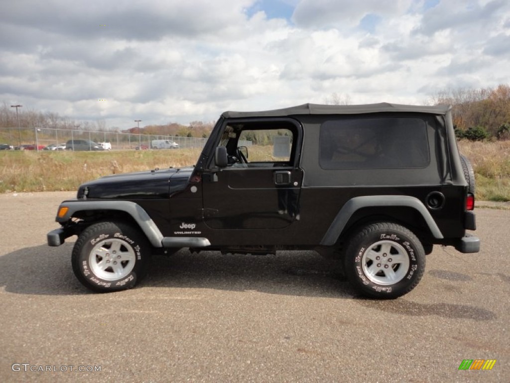 2004 Wrangler Unlimited 4x4 - Black / Dark Slate Gray photo #17
