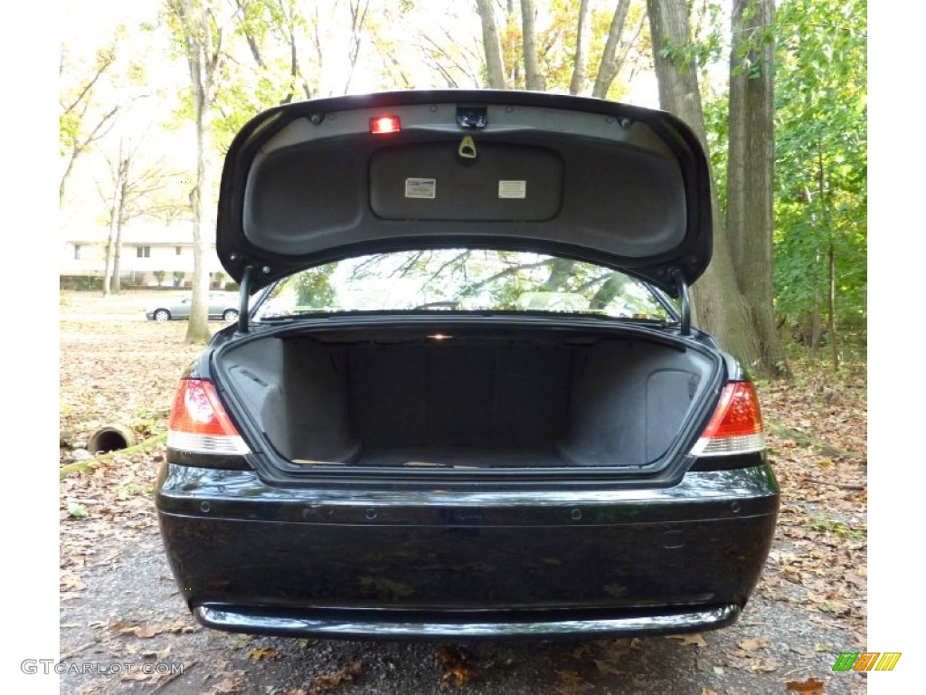 2003 7 Series 745i Sedan - Black Sapphire Metallic / Black/Black photo #25