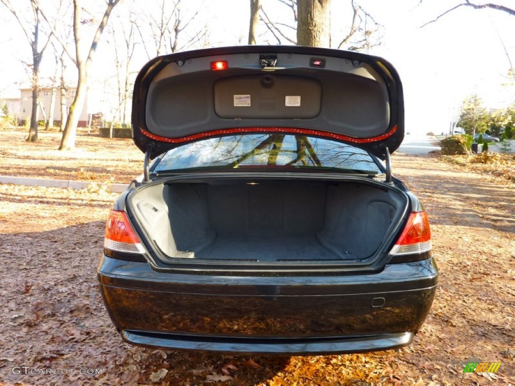 2002 7 Series 745i Sedan - Black Sapphire Metallic / Beige III photo #34