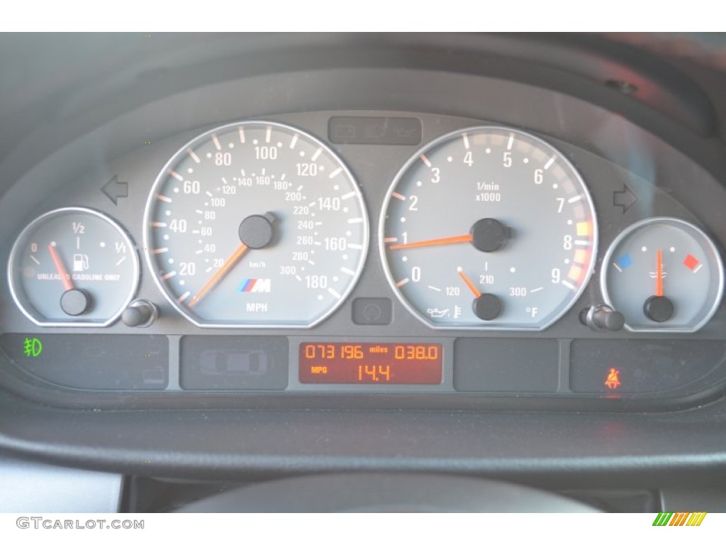 2003 BMW M3 Coupe Gauges Photo #57320671