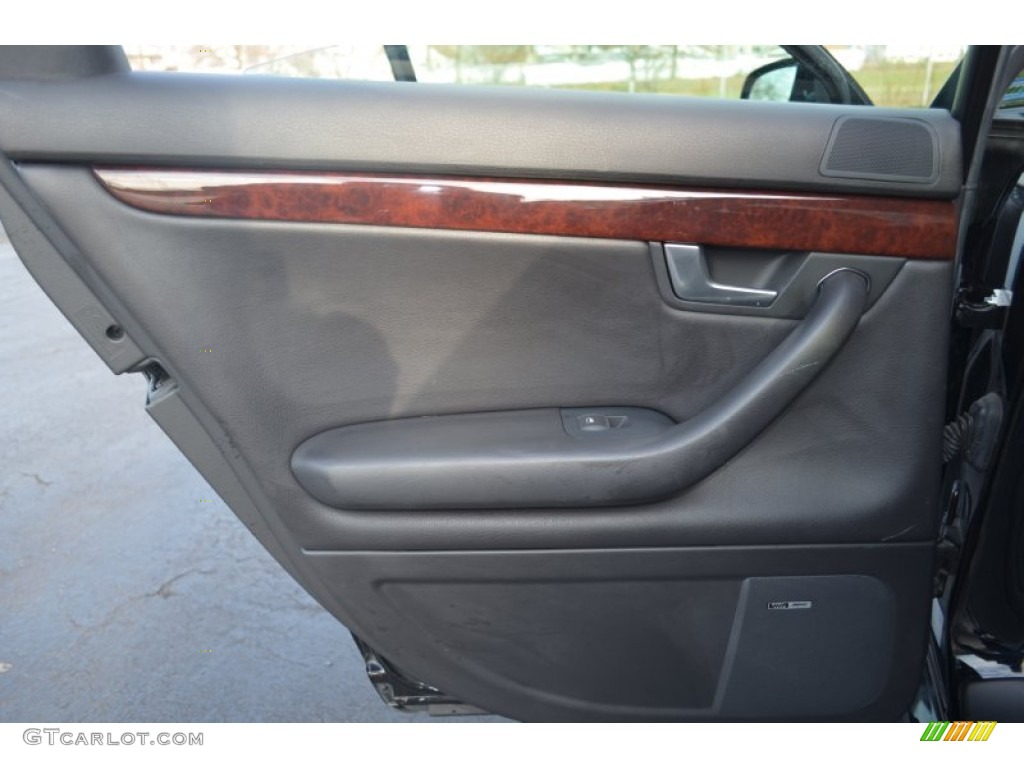 2005 Audi A4 3.0 Sedan Ebony Door Panel Photo #57321208