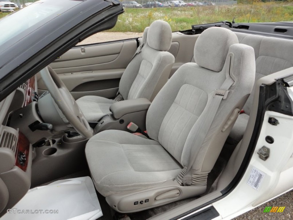 Dark Slate Gray Interior 2001 Chrysler Sebring LX Convertible Photo #57322003