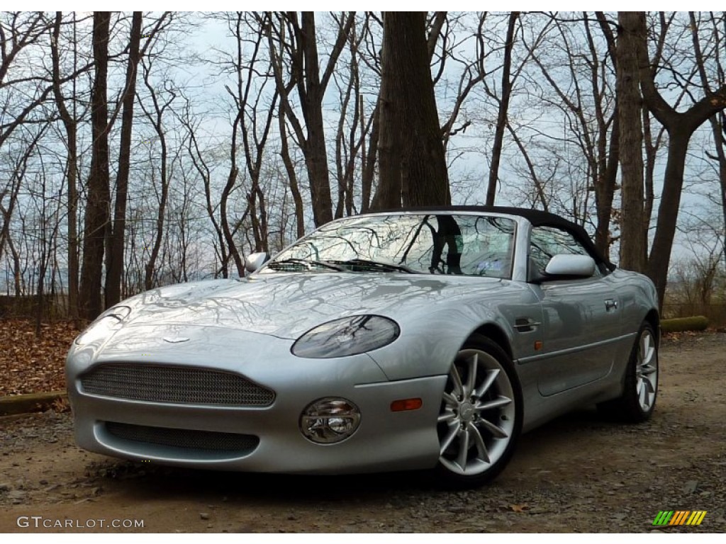 AM Titanium Silver 2002 Aston Martin DB7 Vantage Volante Exterior Photo #57322348