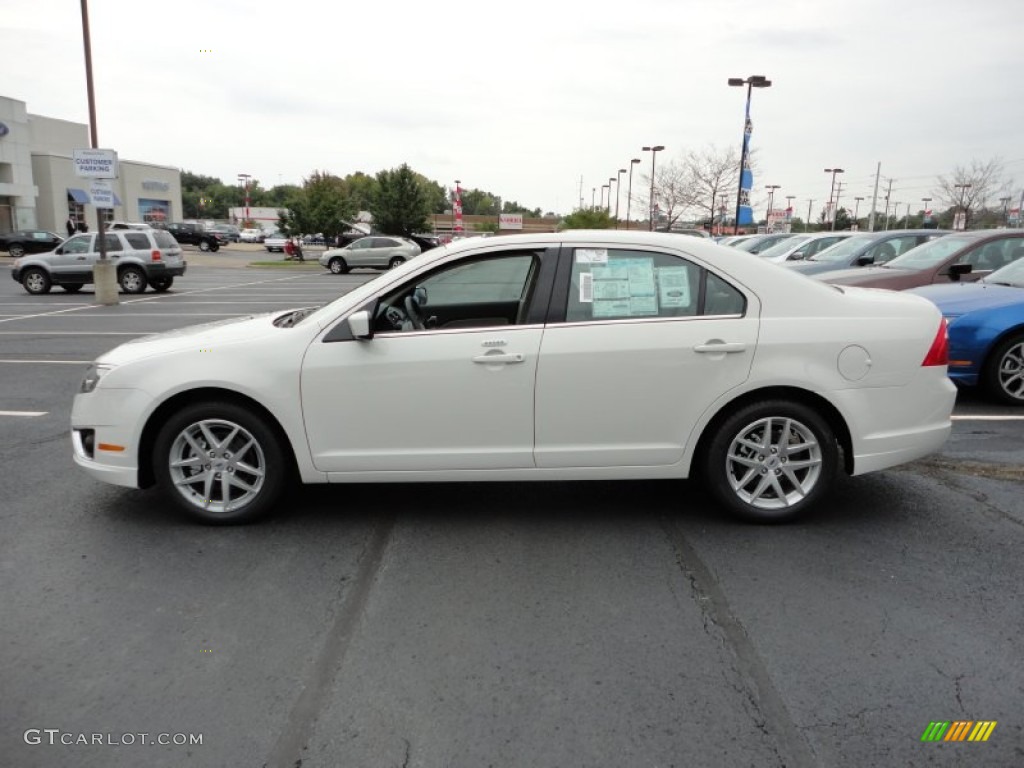 2012 Fusion SEL - White Suede / Medium Light Stone photo #2